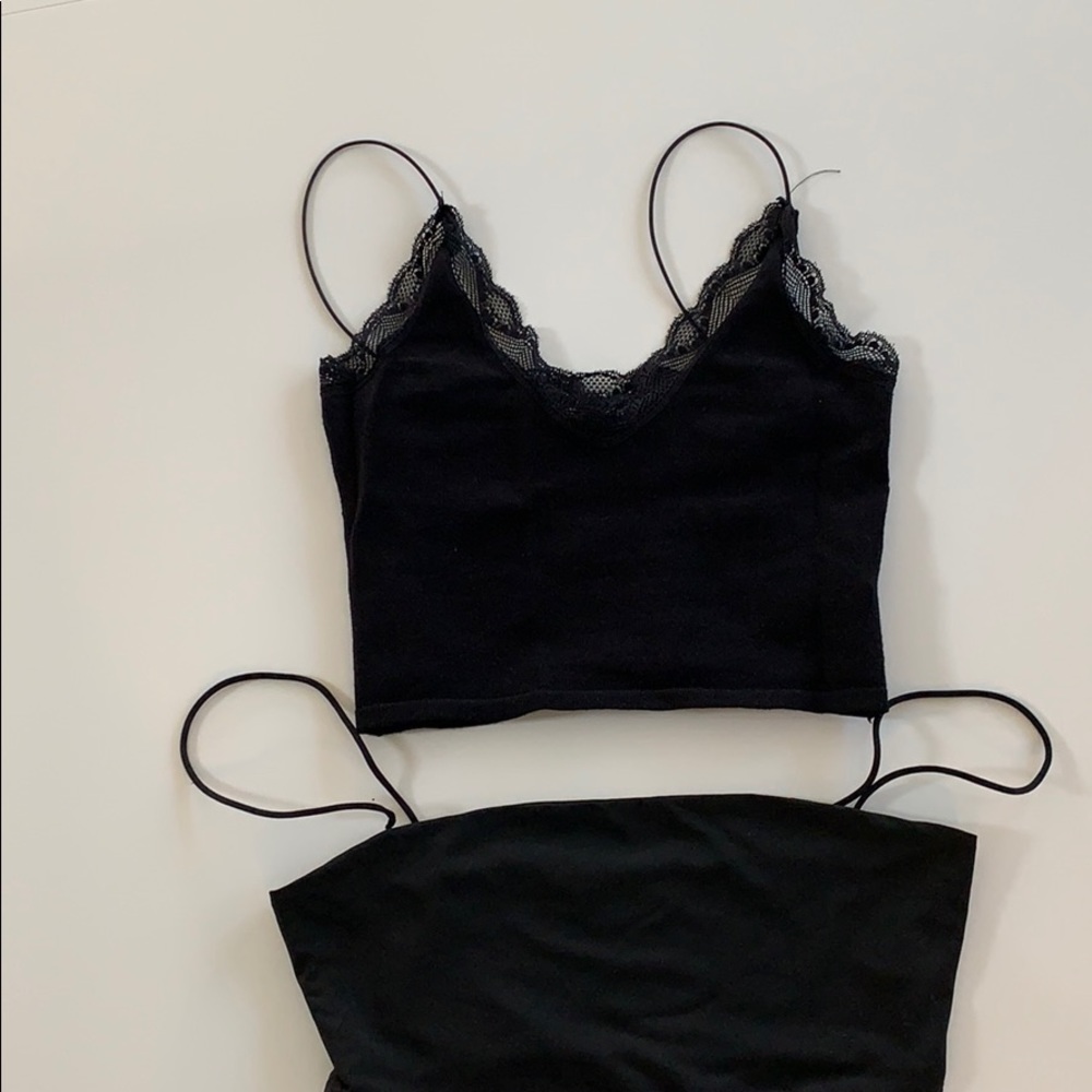 Set of two crop camisole size medium